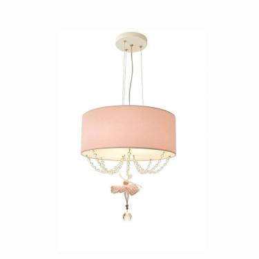 Imagem de Pendente Bailarina 40x15 Com Cristal 2 Em 1 Quarto Menina - Tom Luz