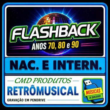 Imagem de Pen Drive 8gb com Músicas Flashback Nac. e Intern. Anos 70s, 80s, 90s