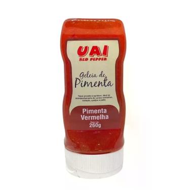 Imagem de Geléia de Pimenta 260g - UAI, Vermelha (Bisnaga 260g)