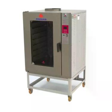 Imagem de Forno Turbo Elétrico Progás Elétrica PRP-8000 e Aço Carbono 8 Esteiras Controle Digital Cinza 380V