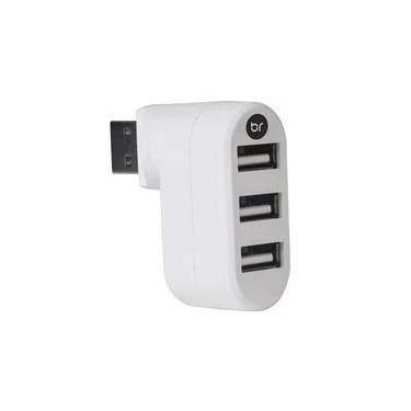 Imagem de HUB USB 2.0 Bright, 3 Portas, Branco - 335