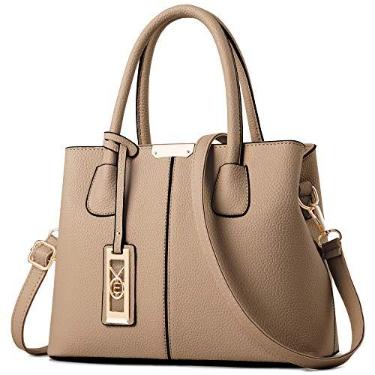 Imagem de COCIFER Bolsas e bolsas femininas de ombro com alça superior, E Cáqui, Medium