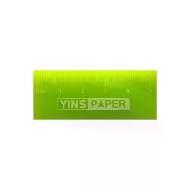 Imagem de Borracha Régua Yin's 5cm Yin's Paper Verde com Régua Integrada de 5cm 1 Unidade Verde