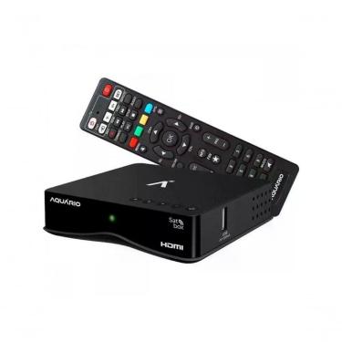 Imagem de Receptor para TV Via Satélite Aquário DTH-9000 com Acesso a Canais Abertos em SAT HD Regional e Conectividade HDMI