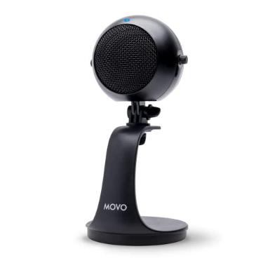 Imagem de Movo Microfone USB WebMic Preto - Cardioide para PC e Mac com Ganho, Monitoramento de Fone de Ouvido - para Jogos, Podcast, Transmissão, Videoconferência