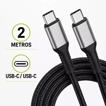 Imagem de Cabo Turbo Iphone 2 metros USB C Compatível com Iphone 15 16 17 18 Pro
