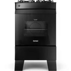 Fogão Consul 4 Bocas Automático Mesa de Vidro Forno 58L CFO4VCEUNA, Bi Fogão Consul 4 Bocas Automático Mesa de Vidro Forno 58L CFO4VCEUNA, Bi