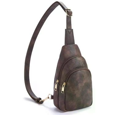 Imagem de Sling Bag Telena Leather Fanny Pack Mochila tiracolo feminina