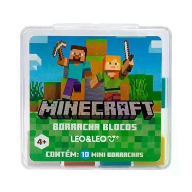 Imagem de Borracha LeoLeo Mini Blocos Minecraft Com 10 unidades - leoeleo