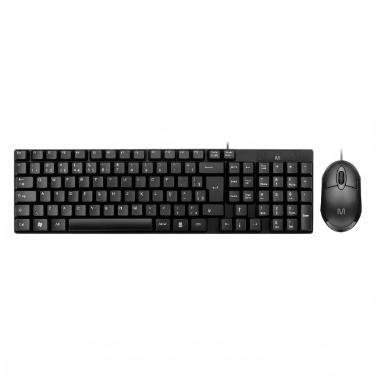 Imagem de Kit Teclado e Mouse USB Multilaser CF50 - 1200dpi - Teclas Chocolate - Preto - TC309