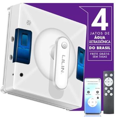 Imagem de Lilin YW509 Robô de Limpeza de Janelas com Quatro Bicos Ultrassônicos, Bivolt, Design Compacto, Sistema de proteção multinível, Planejamento inteligente de caminho, 3 modos de limpeza, Do Brasil