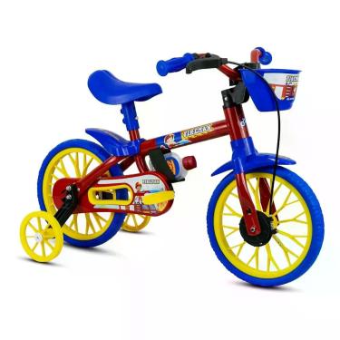 Imagem de Bicicleta Aro 12 FireMan 12 Com Rodinhas e Squeeze - Nathor