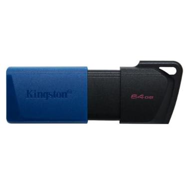 Imagem de Kingston Flash Drive Exodia M 64B USB | USB 3.2 Geração 1 com tampa móvel e capacidade de 256 GB para laptops, monitores e PCs