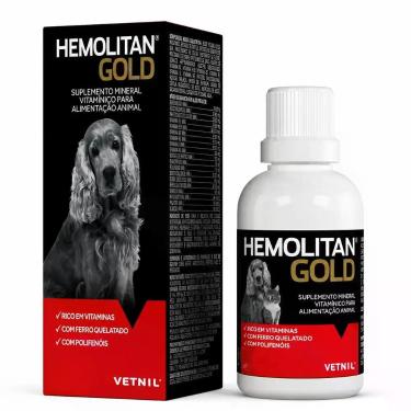 Imagem de Hemolitan Gold 60ml Suplemento Vitamínico para Cães e Gatos Vetnil - G