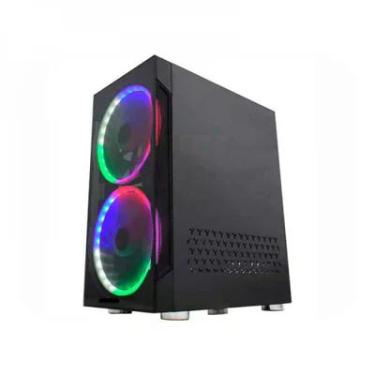 Imagem de Gabinete Gamer Bifrost Ii Cg-04a1 K-mex Preto Com Led Rgb