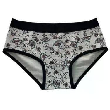 Imagem de Calcinha infantil de cotton - cinta com elático largo - TOP CATZ, Est,
