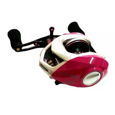 Imagem de Carretilha para Pesca Naja Lady 10r 12 Rolamentos Freio Máximo 7 kg Lado Manivela Direita Maruri Fishing