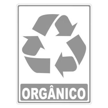 Imagem de Adesivo Lixo Orgânico 1 Unidade 20cm X 15cm Nome Do Desenho Orgãnico