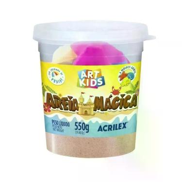 Imagem de Massa Areia Mágica Cor Natural Pote 550 G Acrilex 05950-987