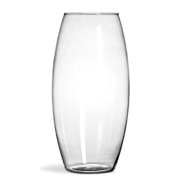 Imagem de Vaso Vidro Transparente Romeu Grande Decorativo Planta Ø20x50cm Decoração
