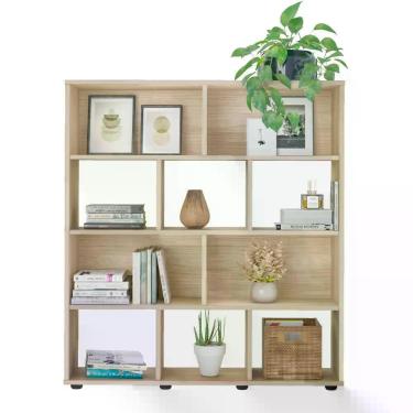 Imagem de Estante Book Branco Artely Naturale