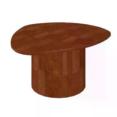 Imagem de Mesa de Centro 6029 Orgânico Madeira Maciça MDF 72CM Imbuia Verniz Clássico Moderno Artesanal Sofisticado Resistente
