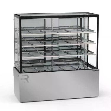Imagem de Vitrine Estufa 1,45 Metros 3 Prateleiras Titanium Premium Inox Vtprq1450 3p Refrimate 220V