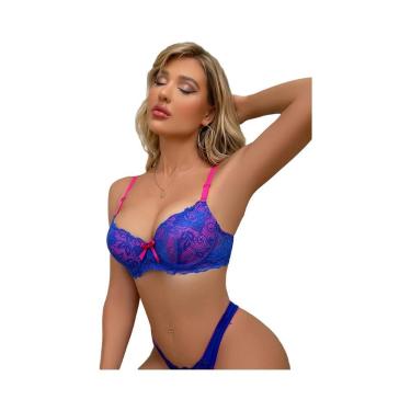 Imagem de Sutiã Push up De Renda Estilo Francês Para Mulheres, Lingerie Sensual 