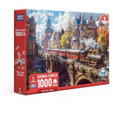Imagem de Toyster - Quebra-cabeça: Trem pela cidade - 1000 peças - Game Office