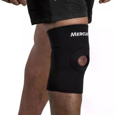 Imagem de Joelheira Esporte com Orifício Reforçado Mercur - M, Preto, M