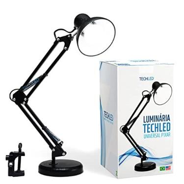 Imagem de Luminária de Mesa Articulavel Pixar Garra Base Quarto Preta