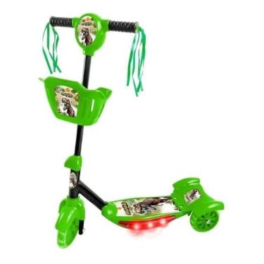 Imagem de Patinete Com Cesta Dinossauro Luz E Som, DM Toys