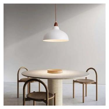 Imagem de Luminárias pendentes de teto LED modernas para mesa de jantar, cozinha, luminária doméstica elegante com altura ajustável, iluminação interna com eficiência energética para quarto e sala de