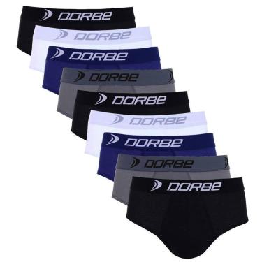 Imagem de Kit 9 Cuecas Slip de Algodão cores Neutras Dorbe, P