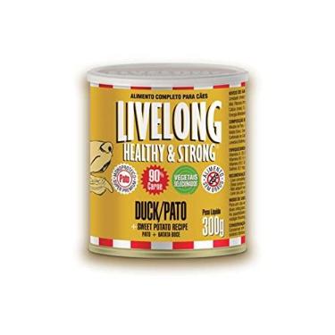 Imagem de Livelong Alimento Completo Natural Ração Úmida Sensitive Sabor Pato 300g Para Cães