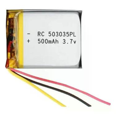 Imagem de Bateria Com 3 Fios 503035 3,7v 500mah 5mm X 30mm X 35mm - bgb