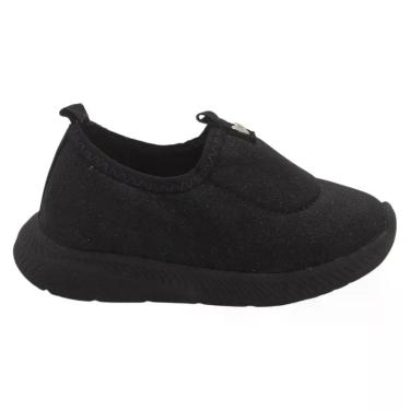 Imagem de Tênis Infantil Menina Molekinha 2723.200 - Preto, Preto, 24