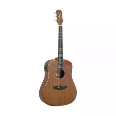 Imagem de Violao Eletroacustico Folk com Cutaway SD201HCR MGS Fosco Cinza com Equalizador e Afinador Strinberg