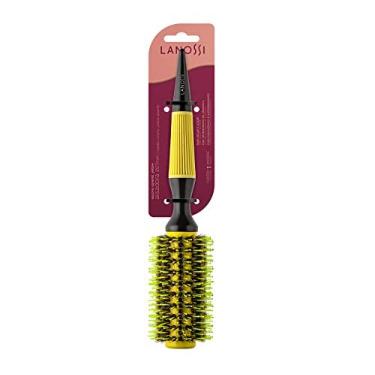 Imagem de Escova Alisadora Térmica de 27mm, Modelo Ceramic Yellow, Cor Amarelo, Lanossi Beauty & Care