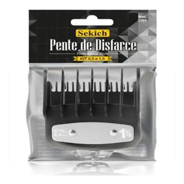Imagem de Kit Pentes Disfarce para Máquinas Wahl 0,5 E 1,5 com Trava De Metal