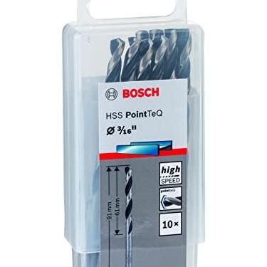 Imagem de Bosch Brocas Metal Aço Rápido HSS-PointTeQ 3/16''