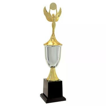 Imagem de Troféu de Futebol Vitória Vencedor 401601 para Premiação 52cm Prata e Dourado