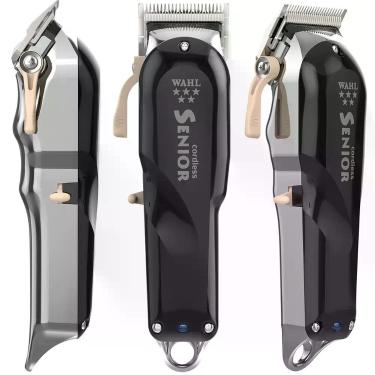 Imagem de Máquina Wahl Senior Cordless Profissional Bivolt Preta Corte Sem Fio,