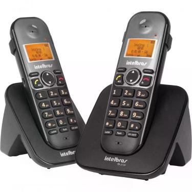 Imagem de Telefone S/ Fio Id + Ramal C/ Entrada P/ Fone De Ouvido Ts 5122 Preto 4125122
