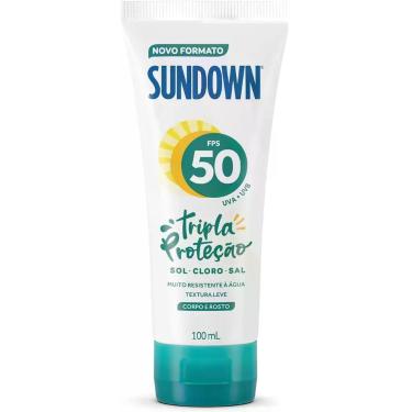 Imagem de Protetor Solar Sundown fps 50 100ml para corpo e rosto, alta proteção 