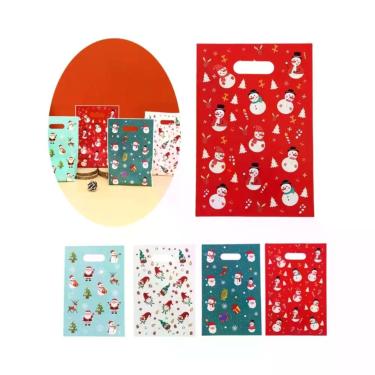Imagem de Sacos De Presente De Natal Em 4 Cores, 10, 20, 50 Peças, Lembrancinhas