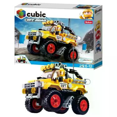 Imagem de De Montar Carro Amarelo Cubic Adventure Off-Road 149 Peças Acompanha F