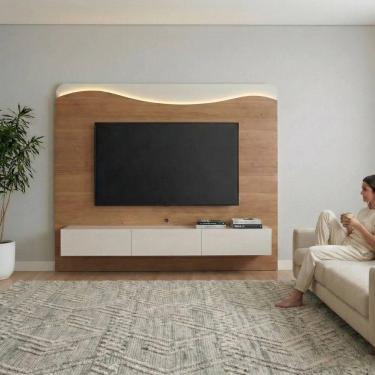 Imagem de Painel Lumiere, Grande Para Sala de Estar, Tv75 Com Led - ARTELY, Cina
