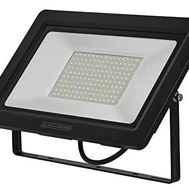 Imagem de Refletor LED Eco Black+Decker, Branca, 150W, Bivolt, Conector Cabo