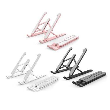 Imagem de Suporte P/Notebook - Regulável, Ergonômico e Portátil (PRETO)
